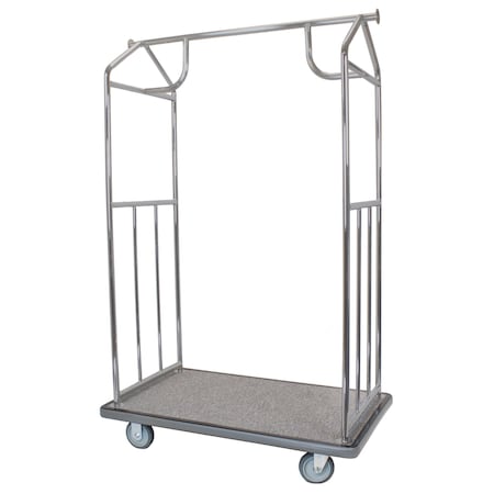 Hospitality 1 Source Bellmans Cart, All-In-One, Brushed BCBSGG-5